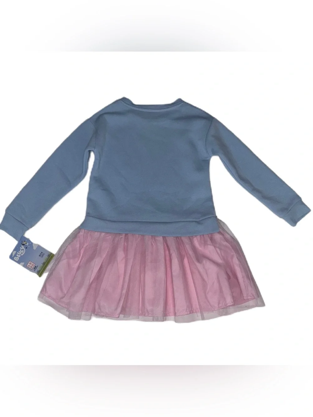 Bluey Blue & Pink Sweatshirt Tulle Dress Toddler Girls 5T